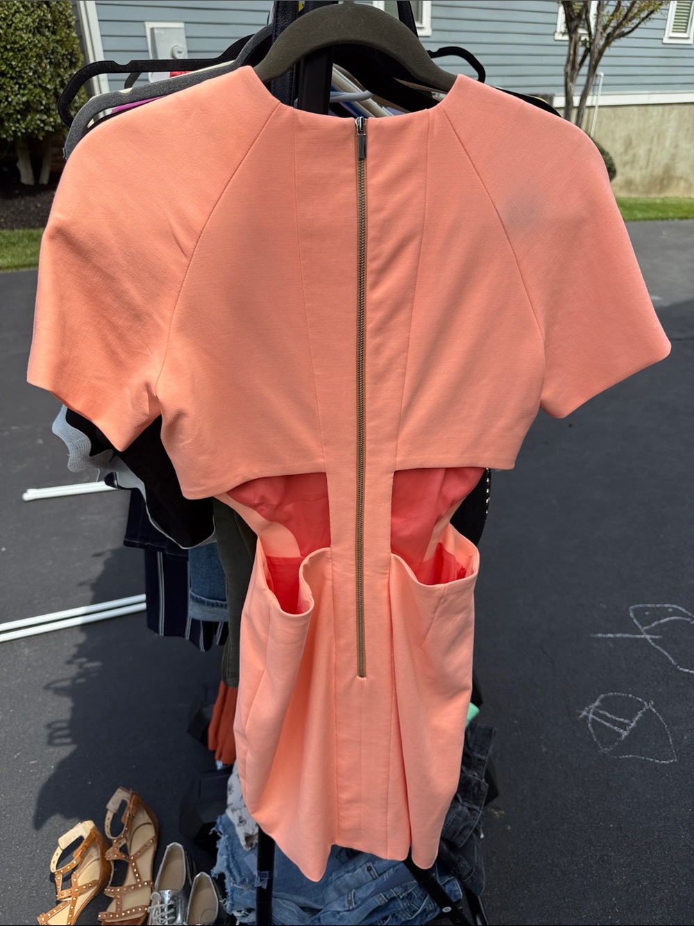 Elizabeth and James bright orange dress - Picture 3 of 3